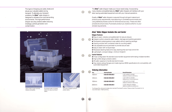 Product spec sheet interior spread designed by the good folks at mtouchettemedia.com