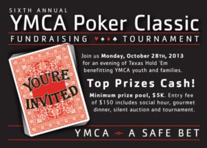 Y Poker Classic invitation postcard designed by the good folks at mtouchettemedia.com